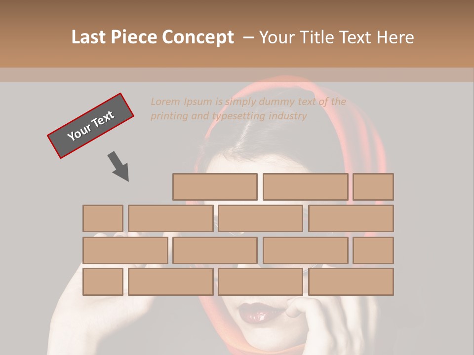 A Woman Wearing Sunglasses And A Red Scarf PowerPoint Template