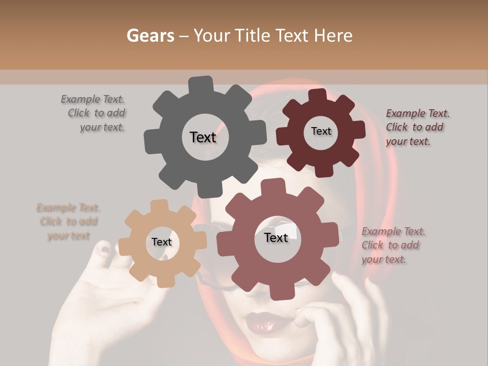 A Woman Wearing Sunglasses And A Red Scarf PowerPoint Template