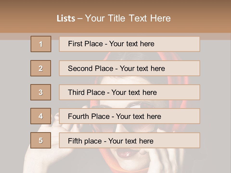 A Woman Wearing Sunglasses And A Red Scarf PowerPoint Template