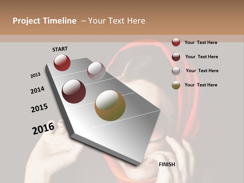 A Woman Wearing Sunglasses And A Red Scarf PowerPoint Template