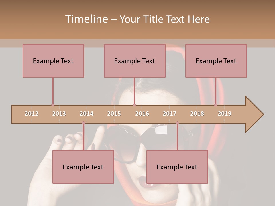 A Woman Wearing Sunglasses And A Red Scarf PowerPoint Template