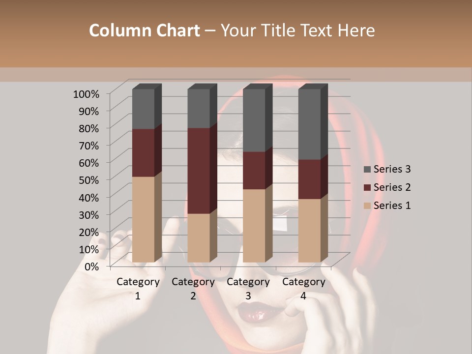 A Woman Wearing Sunglasses And A Red Scarf PowerPoint Template