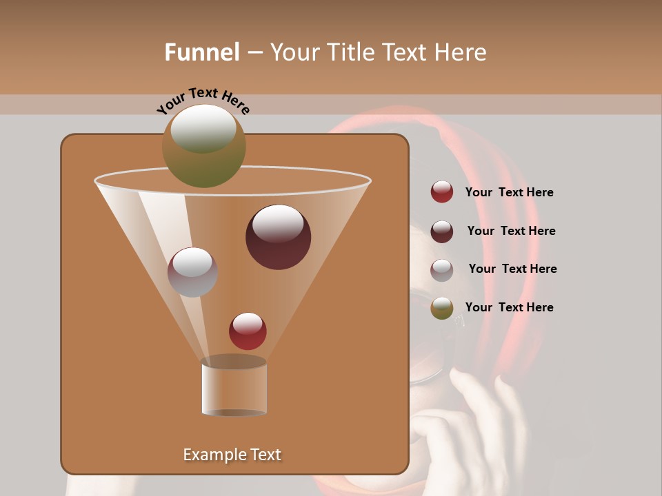 A Woman Wearing Sunglasses And A Red Scarf PowerPoint Template