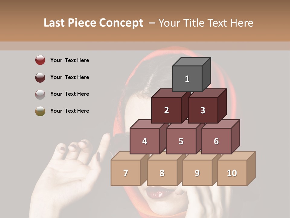 A Woman Wearing Sunglasses And A Red Scarf PowerPoint Template