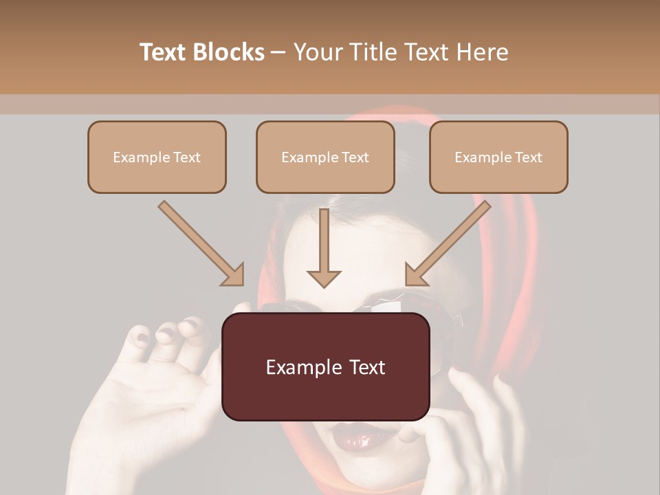 A Woman Wearing Sunglasses And A Red Scarf PowerPoint Template