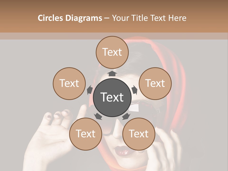 A Woman Wearing Sunglasses And A Red Scarf PowerPoint Template