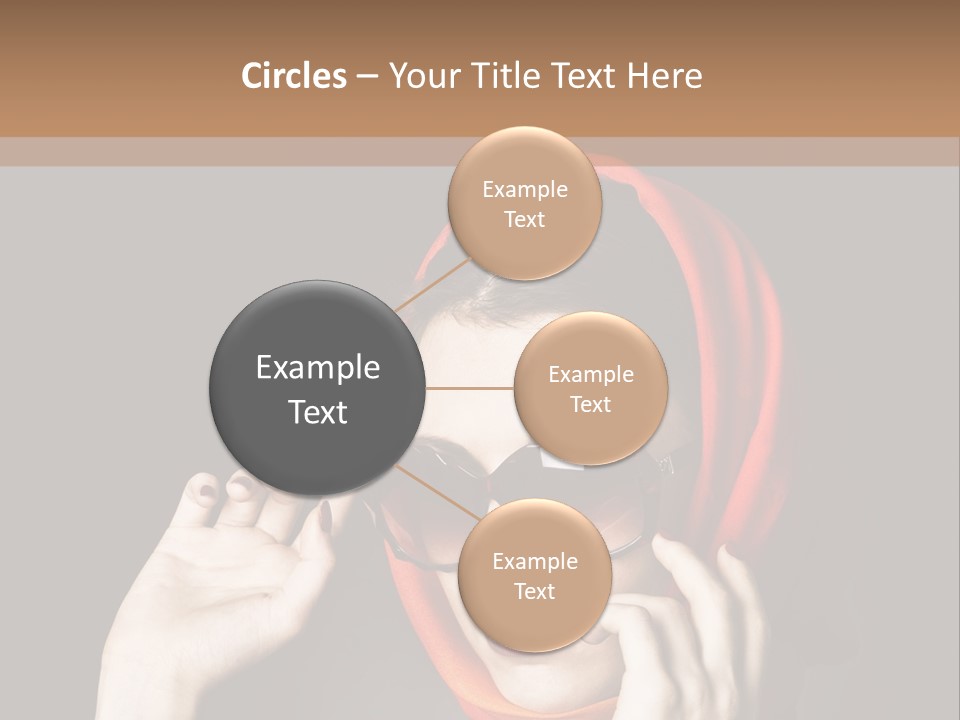 A Woman Wearing Sunglasses And A Red Scarf PowerPoint Template