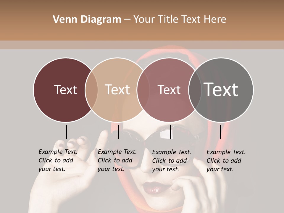 A Woman Wearing Sunglasses And A Red Scarf PowerPoint Template