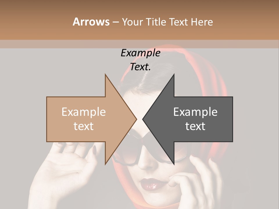 A Woman Wearing Sunglasses And A Red Scarf PowerPoint Template