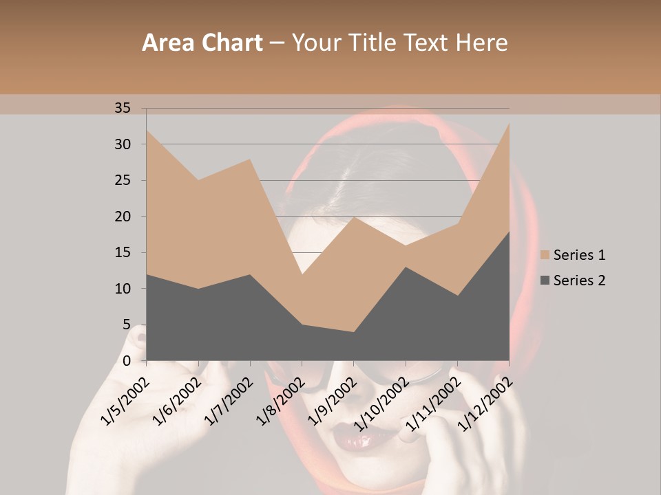 A Woman Wearing Sunglasses And A Red Scarf PowerPoint Template