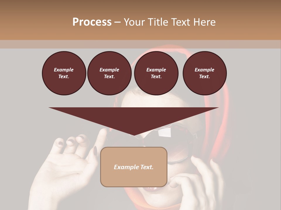 A Woman Wearing Sunglasses And A Red Scarf PowerPoint Template