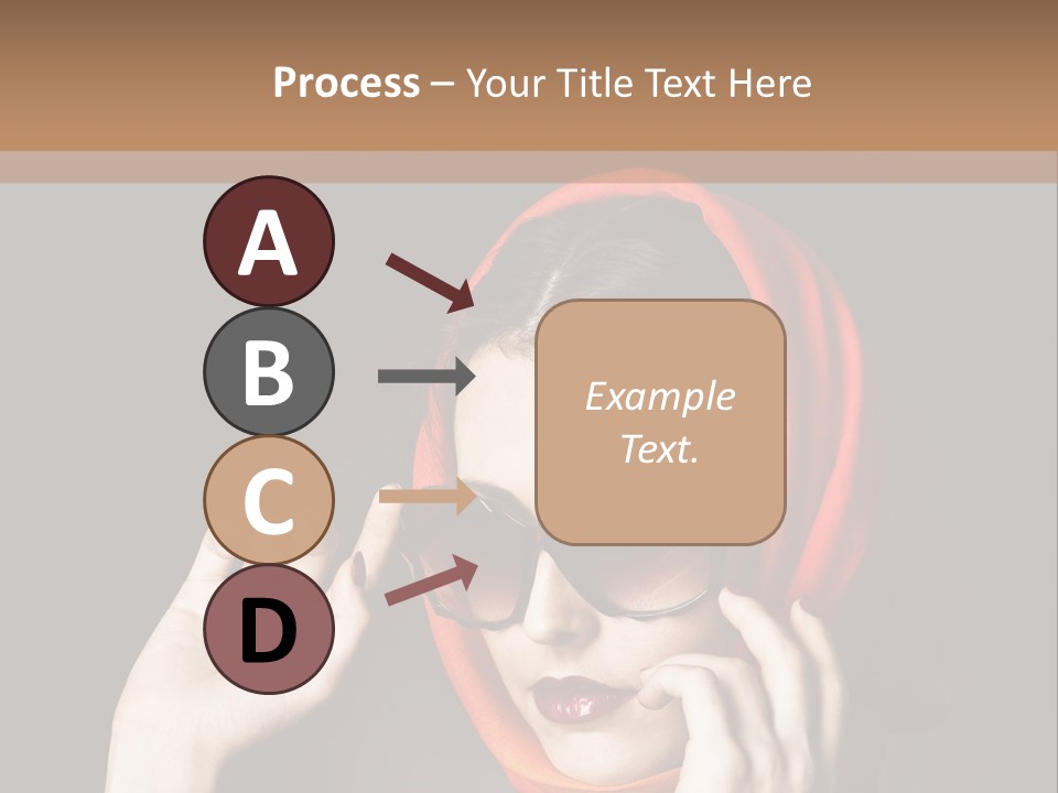 A Woman Wearing Sunglasses And A Red Scarf PowerPoint Template