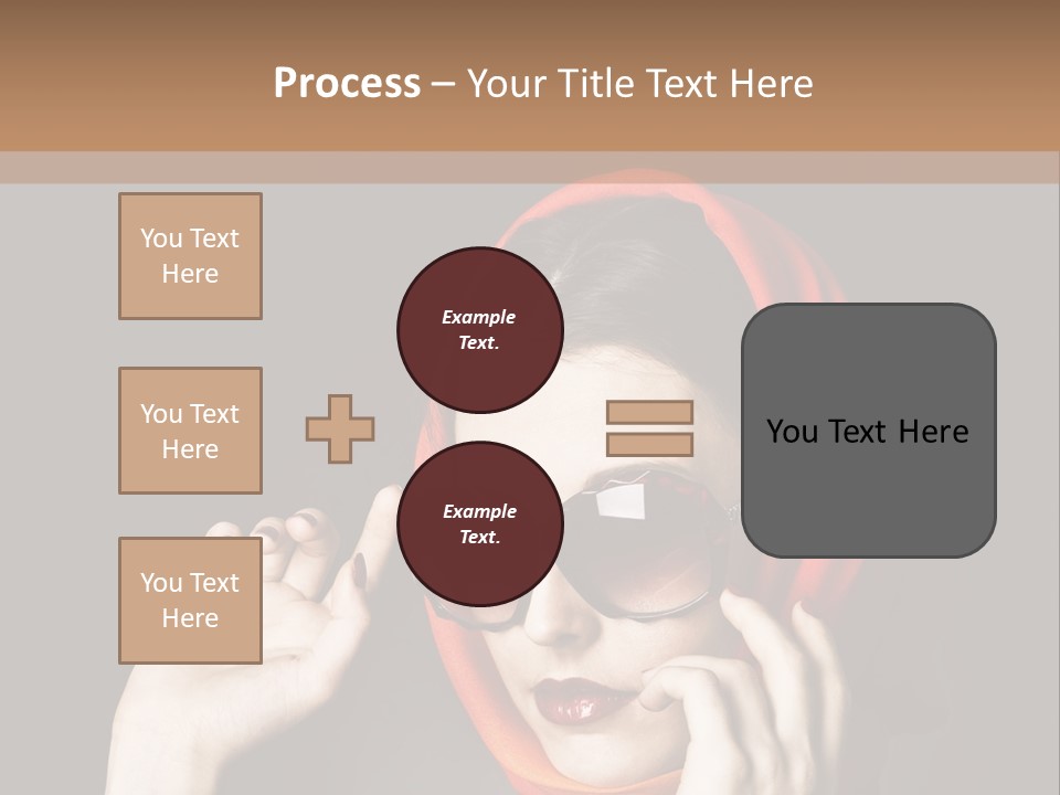 A Woman Wearing Sunglasses And A Red Scarf PowerPoint Template