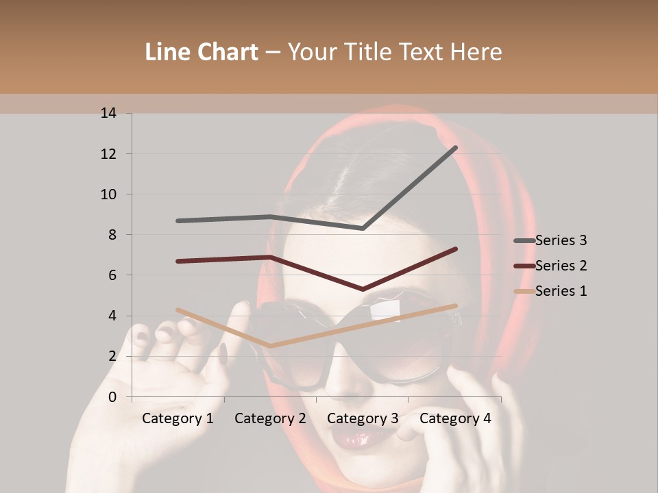 A Woman Wearing Sunglasses And A Red Scarf PowerPoint Template