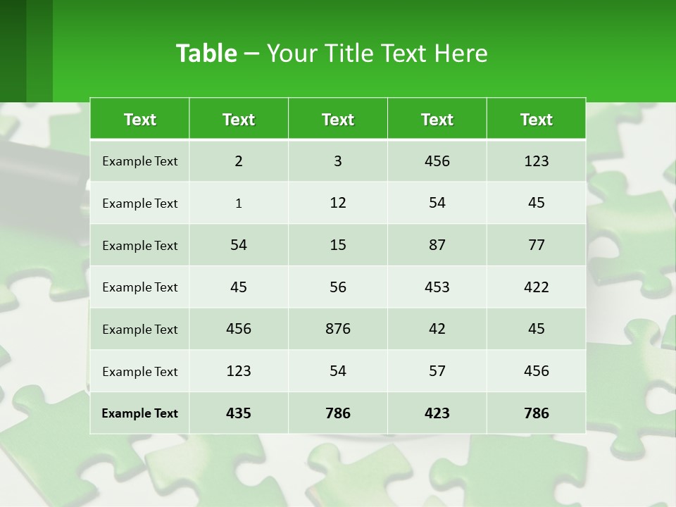 A Magnifying Glass With A Piece Of Puzzle On It PowerPoint Template