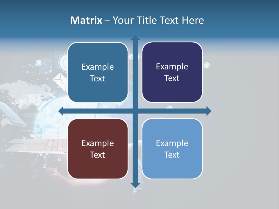 A Person Holding A Laptop In Their Hands PowerPoint Template