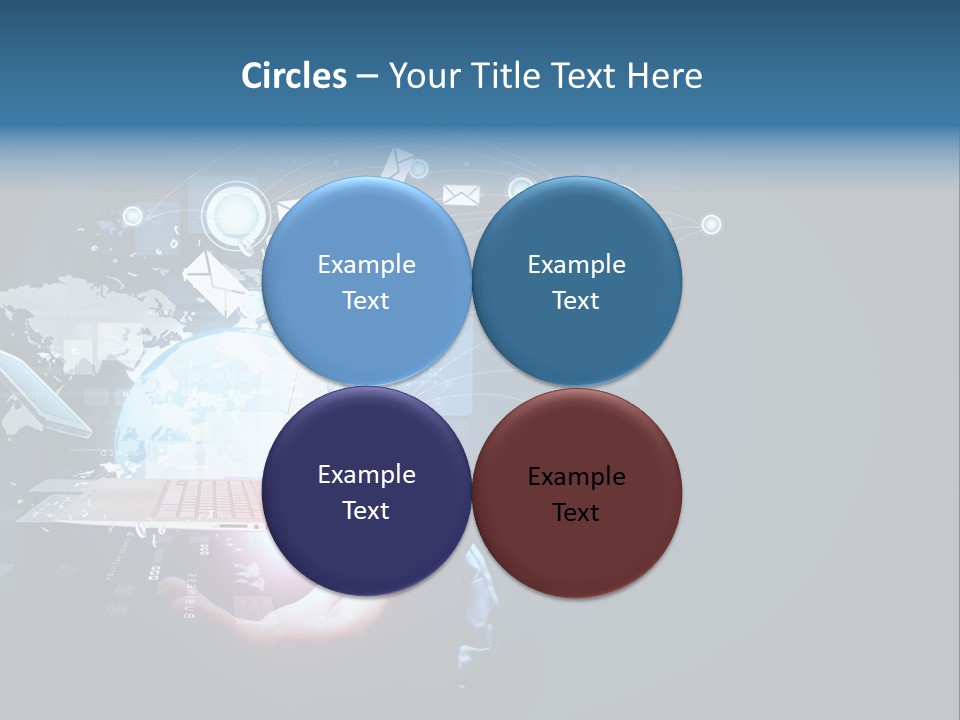 A Person Holding A Laptop In Their Hands PowerPoint Template