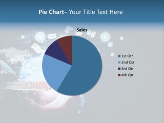 A Person Holding A Laptop In Their Hands PowerPoint Template