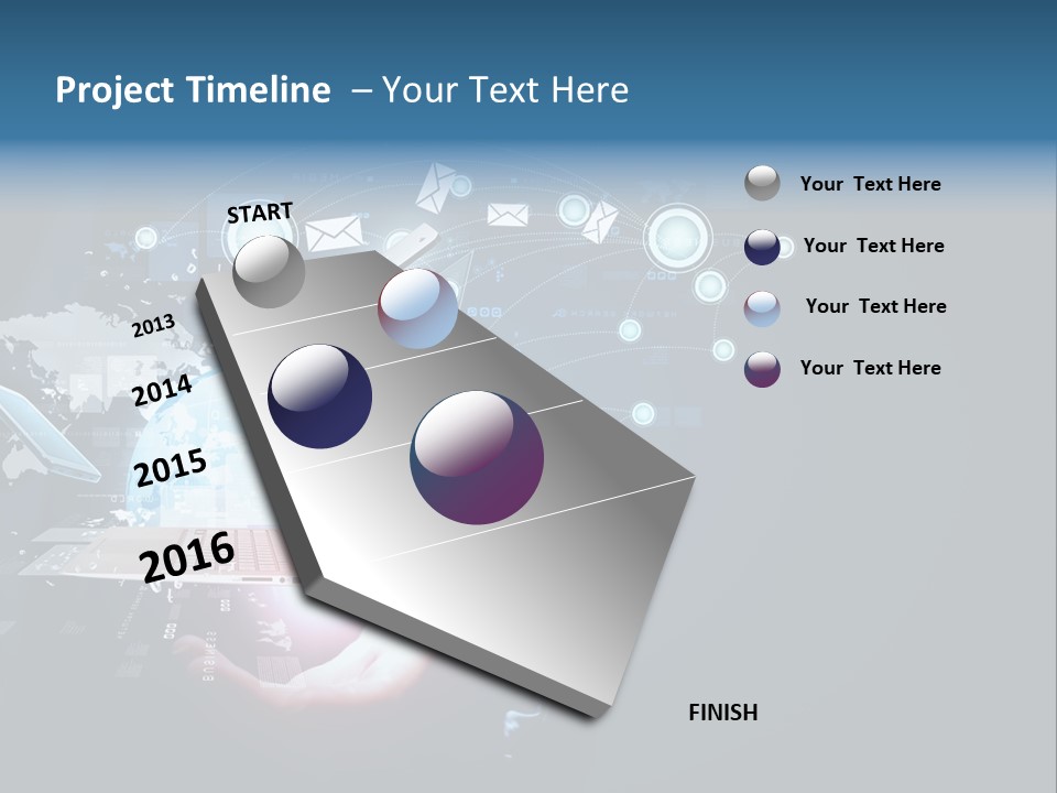 A Person Holding A Laptop In Their Hands PowerPoint Template