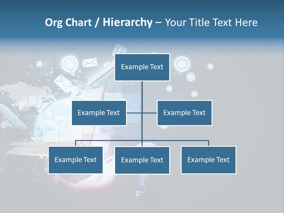 A Person Holding A Laptop In Their Hands PowerPoint Template