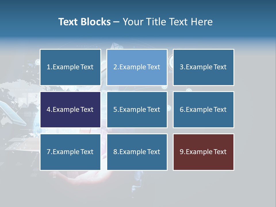 A Person Holding A Laptop In Their Hands PowerPoint Template
