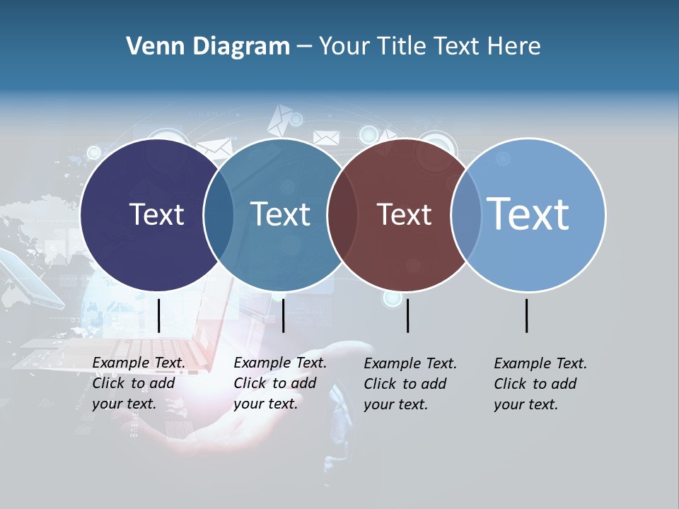 A Person Holding A Laptop In Their Hands PowerPoint Template