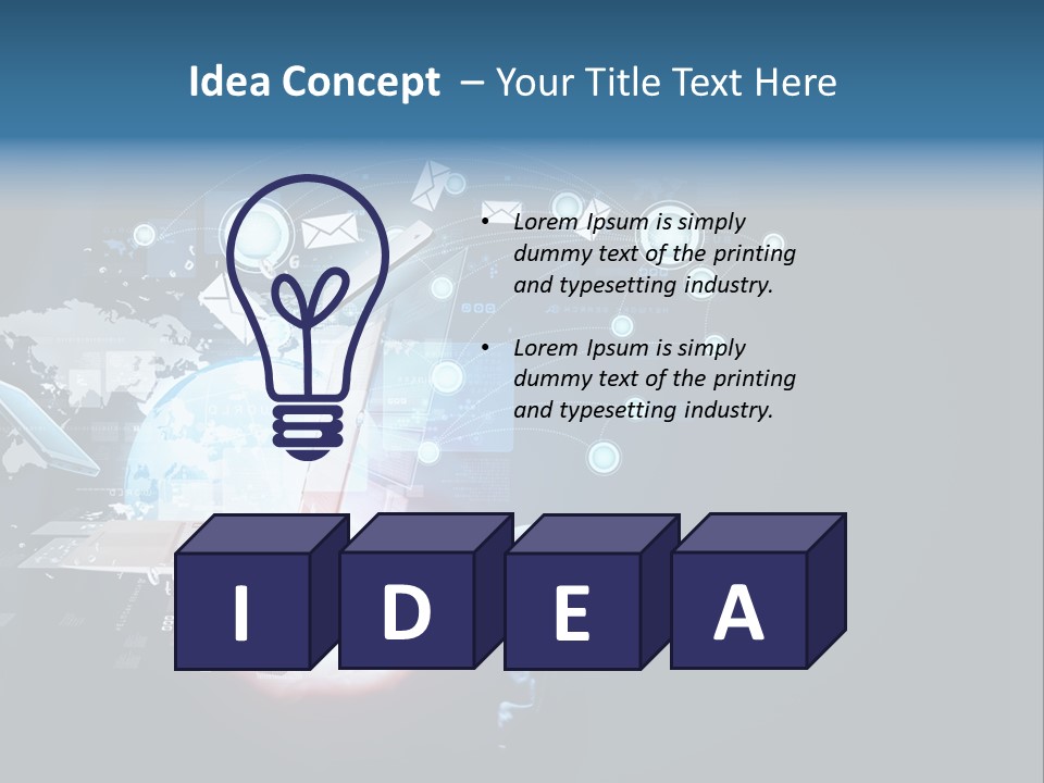 A Person Holding A Laptop In Their Hands PowerPoint Template