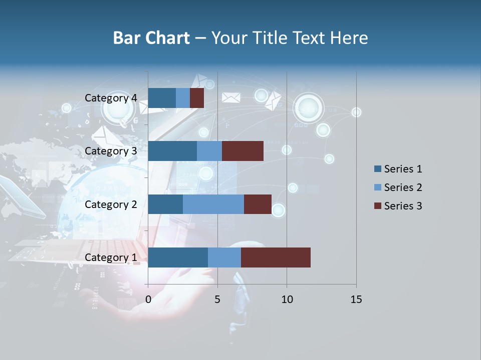 A Person Holding A Laptop In Their Hands PowerPoint Template