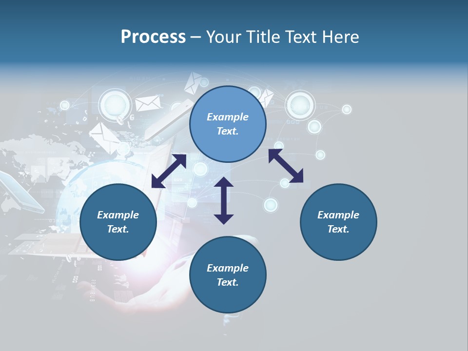 A Person Holding A Laptop In Their Hands PowerPoint Template