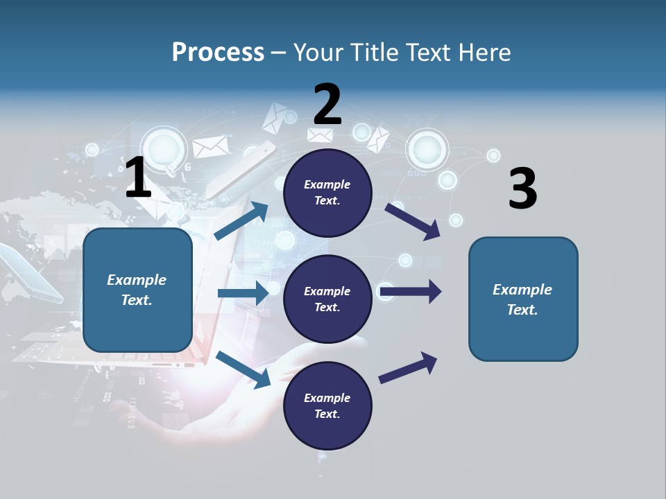 A Person Holding A Laptop In Their Hands PowerPoint Template