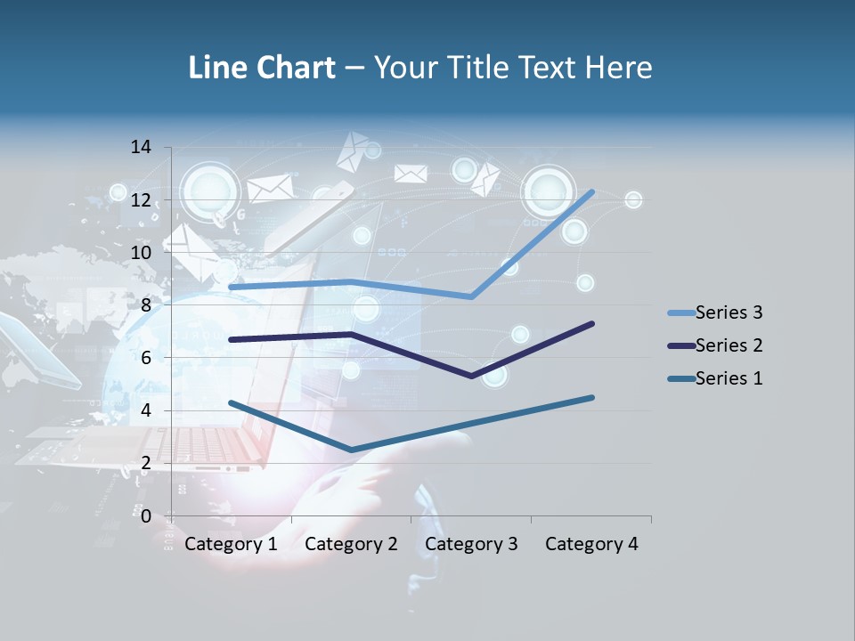 A Person Holding A Laptop In Their Hands PowerPoint Template