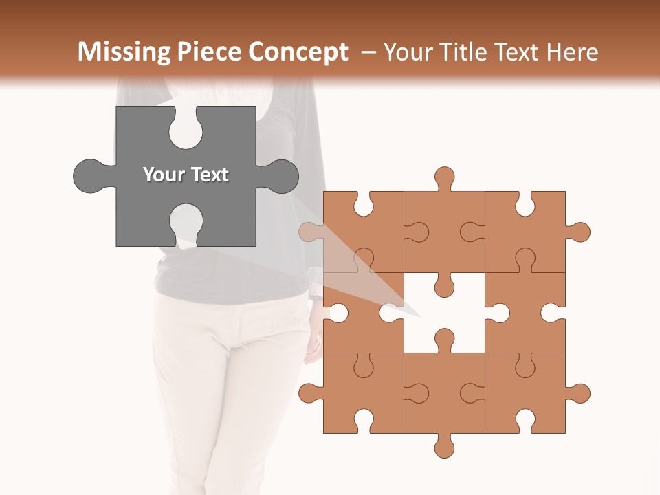 A Woman Standing With A Piece Of Paper In Her Hand PowerPoint Template