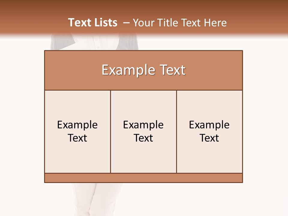 A Woman Standing With A Piece Of Paper In Her Hand PowerPoint Template