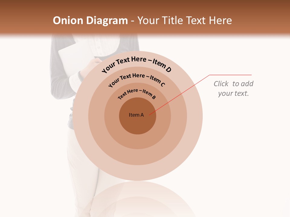 A Woman Standing With A Piece Of Paper In Her Hand PowerPoint Template