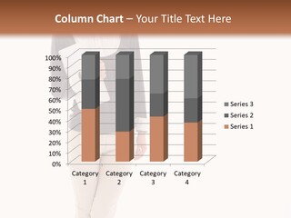 A Woman Standing With A Piece Of Paper In Her Hand PowerPoint Template
