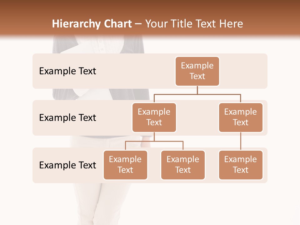 A Woman Standing With A Piece Of Paper In Her Hand PowerPoint Template