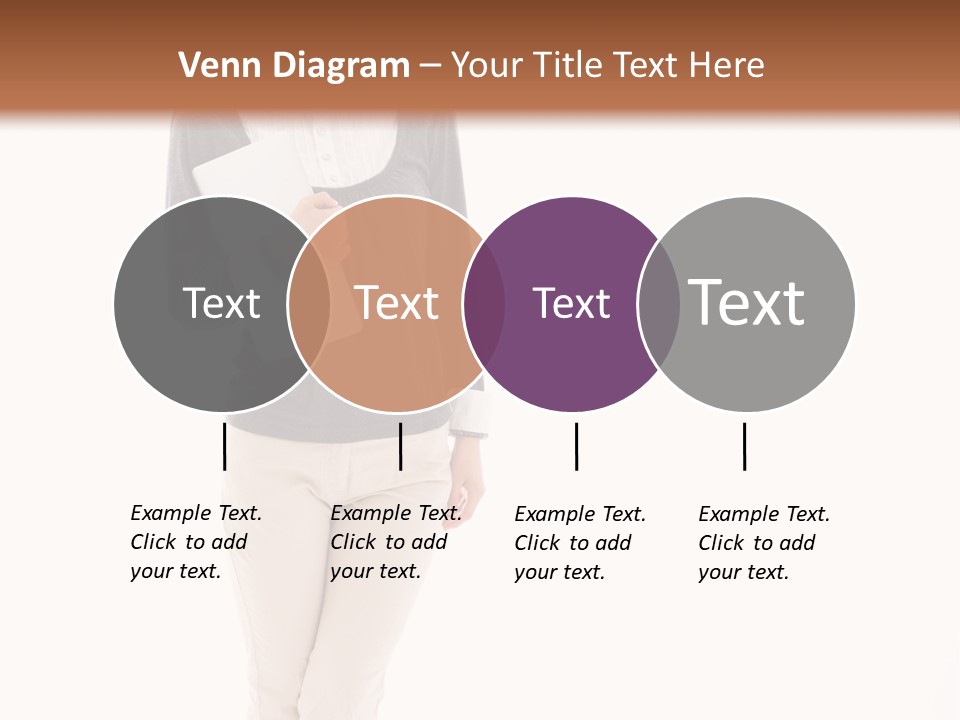 A Woman Standing With A Piece Of Paper In Her Hand PowerPoint Template