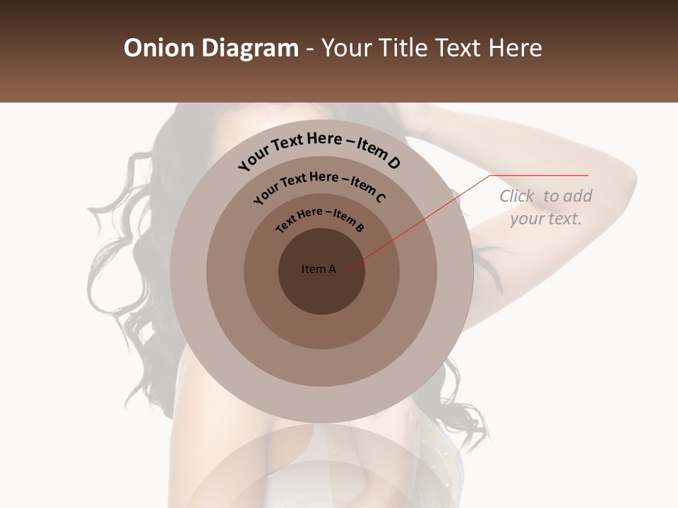 A Woman With Long Dark Hair Is Posing For A Picture PowerPoint Template