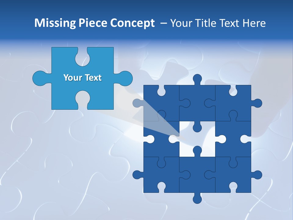 A Person Holding A Piece Of A Puzzle PowerPoint Template
