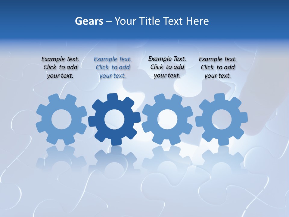 A Person Holding A Piece Of A Puzzle PowerPoint Template