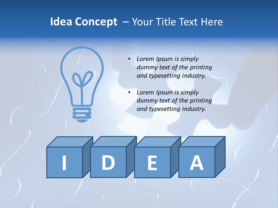 A Person Holding A Piece Of A Puzzle PowerPoint Template