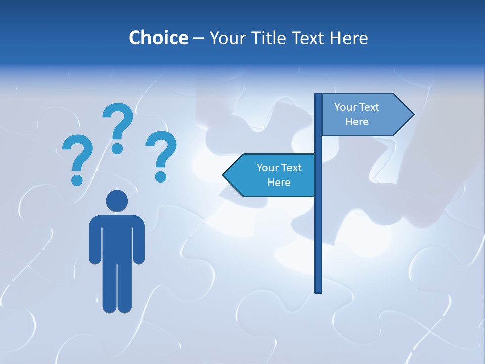 A Person Holding A Piece Of A Puzzle PowerPoint Template