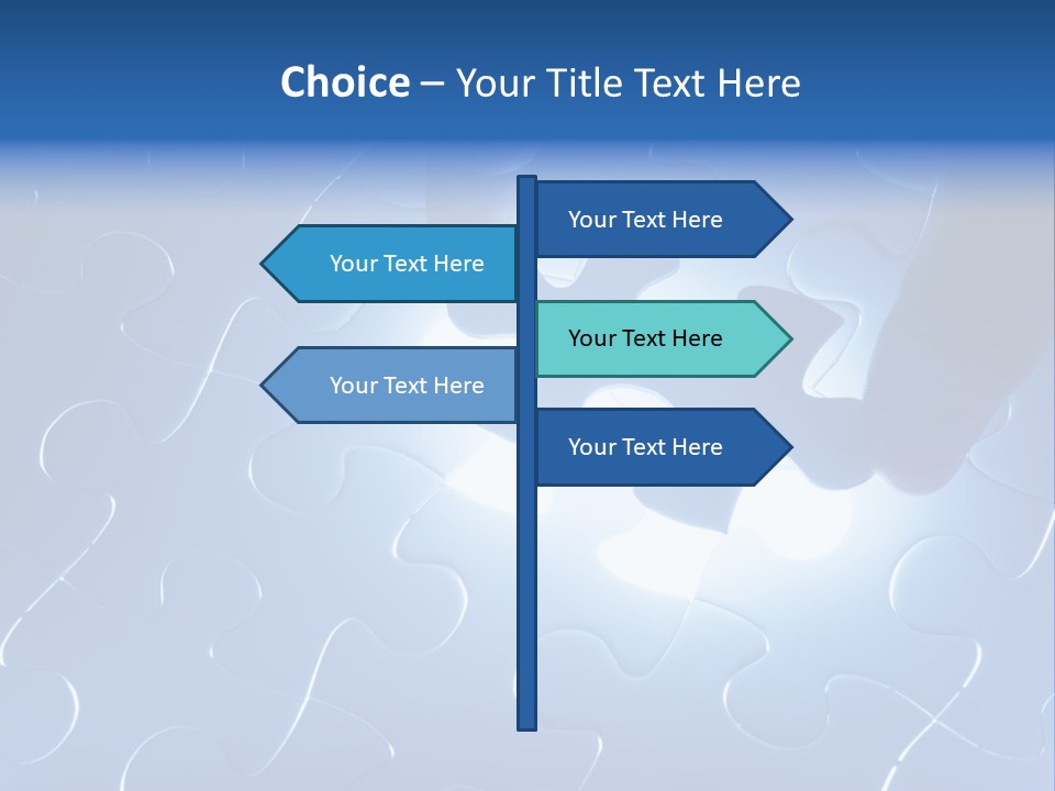 A Person Holding A Piece Of A Puzzle PowerPoint Template