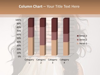 A Woman With Long Hair Is Posing For A Picture PowerPoint Template