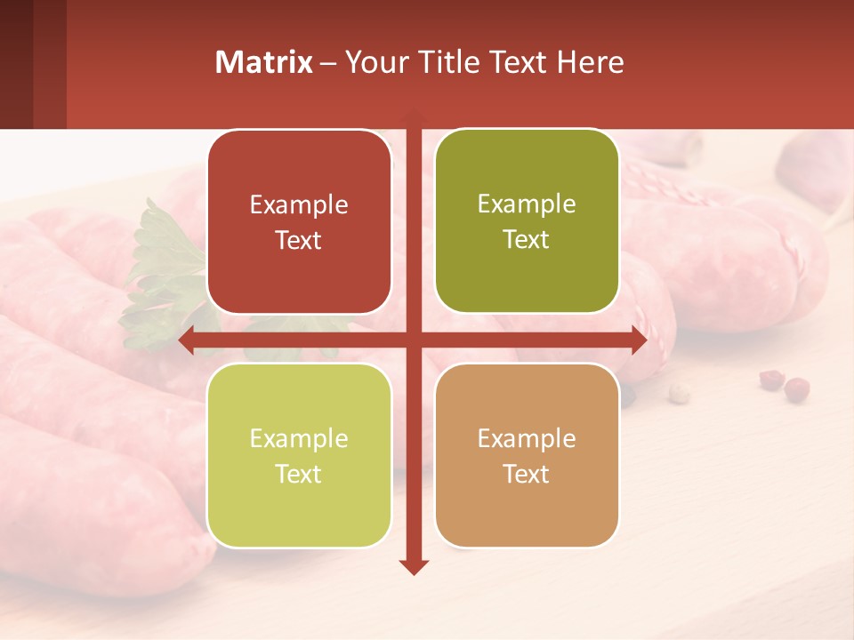 A Bunch Of Sausages With Parsley On Top Of Them PowerPoint Template