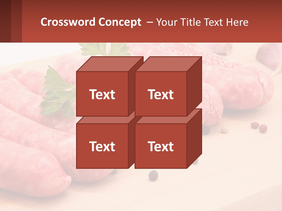 A Bunch Of Sausages With Parsley On Top Of Them PowerPoint Template