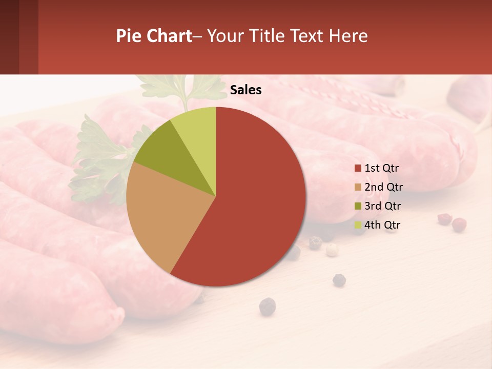 A Bunch Of Sausages With Parsley On Top Of Them PowerPoint Template