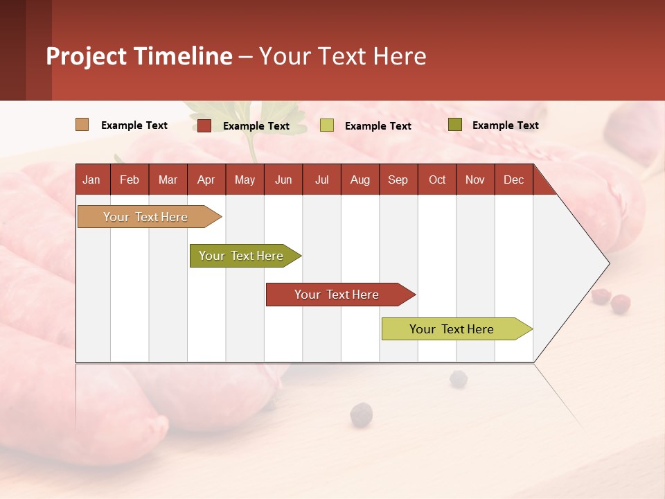 A Bunch Of Sausages With Parsley On Top Of Them PowerPoint Template