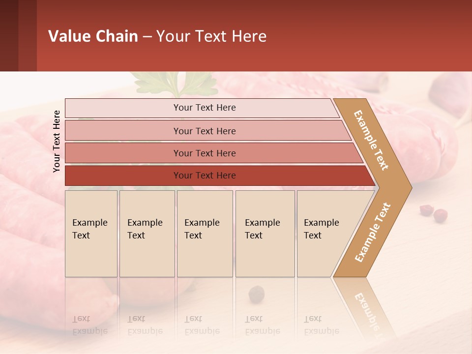A Bunch Of Sausages With Parsley On Top Of Them PowerPoint Template