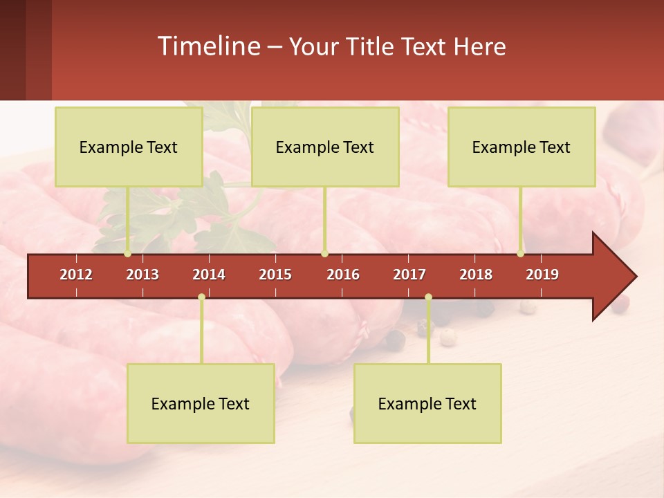 A Bunch Of Sausages With Parsley On Top Of Them PowerPoint Template